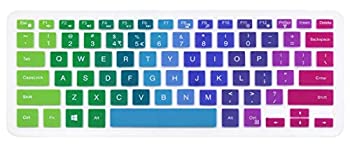 【中古】【輸入品・未使用】Silicone Keyboard Cover Skin Compatible with 13.3\" Dell Inspiron 13 5000 7000 Series 5368 i5378 7370 7373 7368 7378 \u0026 15.6\" Dell Inspir
