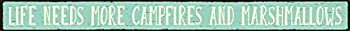 【中古】【輸入品・未使用】My Word Life Needs More Campfires Wood Sign, 1.5 x 16' [並行輸入品]