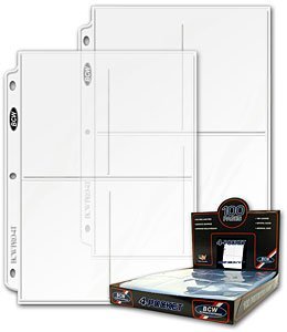 【中古】【輸入品・未使用】BCW Pro 4-Pocket Photo Page, 3.5-Inch x 5.25-Inch (20 Pages) [並行輸入品]