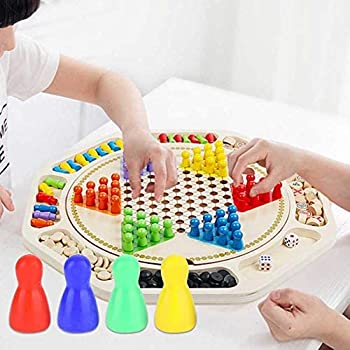 【中古】【インポート品・未当て嵌める】Jimdary Desktop Dice Pieces Pawn, Board Game Colorful Chess Pawn, Small Plastic Games Accessories Chessman Kit for Gift Home 商いものカテゴ
