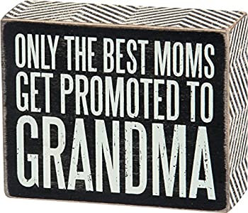 【中古】【輸入品・未使用】Primitives by Kathy Box Sign, Promoted to Grandma, 4 by 5-Inch [並行輸入品]｜スカイマーケットプラス