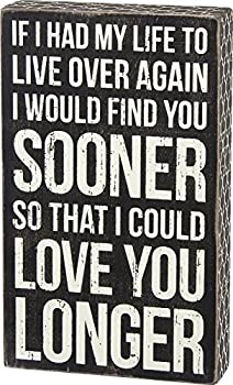 【中古】【輸入品・未使用】Primitives by Kathy So That I Could Love You Longer Box Sign [並行輸入品]