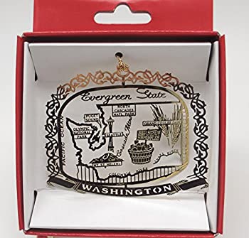 【中古】【輸入品・未使用】Washington Evergreen State Christmas ORNAMENT Souvenir Gift [並行輸入品]
