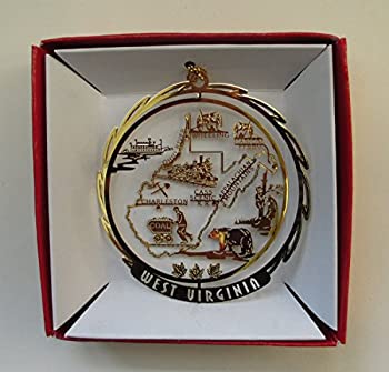 【中古】【輸入品・未使用】West Virginia State Brass Christmas ORNAMENT Souvenir Gift [並行輸入品] 26,359円