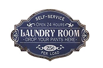 【中古】【輸入品・未使用】20'L X 13.25'H Metal Laundry Room Wall Decor [並行輸入品]
