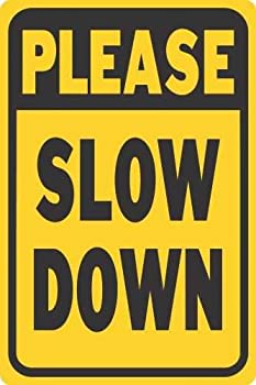 【中古】【輸入品・未使用】Please Slow Down Sign, 12-Inch. X 18- Inch. Metal [並行輸入品]｜スカイマーケットプラス