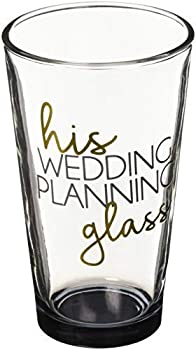 【中古】【インポート品・未当て嵌める】Pavilion - His Wedding Planning Glass - 16 薬局衡オンス Pint Glass Tumbler [並行輸入品]