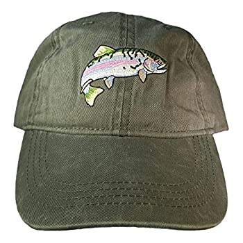 【中古】【インポート品・未当てはめる】ECO Wear Embroidered Wildlife Rainbow Trout Baseball Cap 商いもの種族: かぶり笠 [並行輸入品]