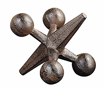 【中古】【輸入品・未使用】Creative Co-op Retro Decorative Cast Iron Jack, Rust by Creative Co-Op [並行輸入品]