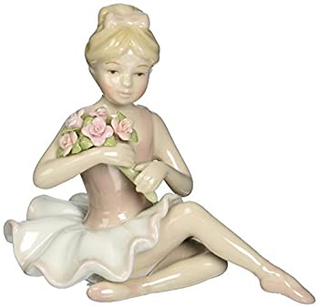 【中古】【輸入品・未使用】Cosmos 96535 Fine Porcelain Ballerina in Pink Dress Figurine, 4-1/2-Inch [並行輸入品]