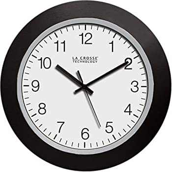 【中古】【輸入品・未使用】La Crosse Technology WT-3102B 10-Inch WWVB Self-set Analog Wall Clock and automatic DST reset [並行輸入品]