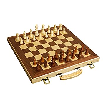 【中古】【輸入品・未使用】Sterling Games 16' Wooden Folding Chess Set [並行輸入品]｜スカイマーケットプラス