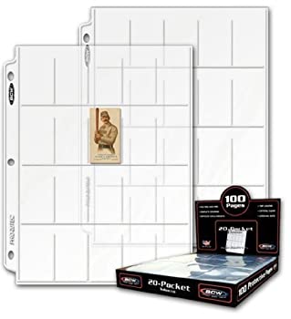 【中古】【輸入品・未使用】50ct BCW 20-Pocket Tobacco Card Archival Storage Pages by BCW [並行輸入品]｜スカイマーケットプラス