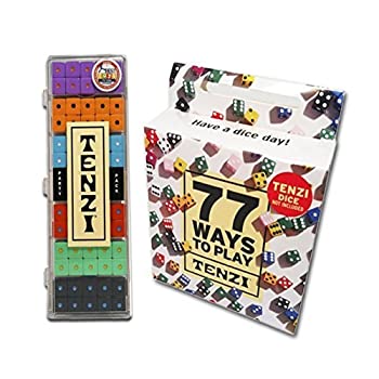 【中古】【輸入品・未使用】Tenzi Dice Party Game with 77 Ways to Play - 6 Sets of 10 Colored Dice with 77 Card Game Add-On (Colors May Vary) [並行輸入品]｜スカイマーケットプラス