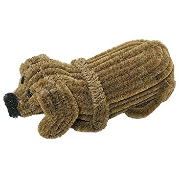 【中古】【輸入品・未使用】Rubber-Cal \'Doggie\' Coir Boot Scraper Doormat, 5 by 9 by 18-Inch [並行輸入品]