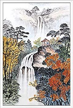 【中古】【輸入品・未使用】Trends International China Landscape with Waterfalls Wall Poster, 22.375" x 34", White Framed Version [並行輸入品]｜スカイマーケットプラス