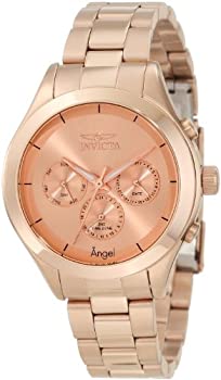 【中古】【輸入品・未使用】インヴィクタ Invicta Women's 12467 Angel Rose Dial Rose Gold Ion-Plated Stainless Steel Watch [並行輸入品]