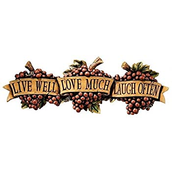 【中古】【輸入品・未使用】Design Toscano Live-Love-Laugh Wall Sculpture [並行輸入品]