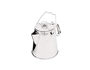 【中古】【輸入品・未使用】GSI Outdoors Glacier Stainless Steel Percolator Coffee Pot | Ultra-Rugged for Brewing Coffee Over Stove and Fire | Ideal for Group Camp