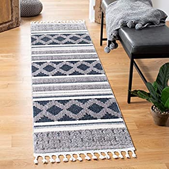 【中古】【輸入品・未使用】Safavieh Marrakech Collection MRK515B Runner, 2ft 2 inch x 8ft, Ivory/Blue 商品カテゴリー: ラグ カーペット [並行輸入品]