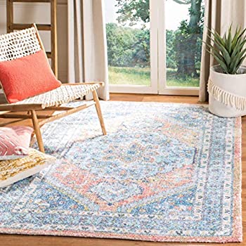 【中古】【輸入品・未使用】Safavieh Saffron Collection SFN559M Hand-Woven Area Rug, 4ft x 6ft, Blue/Rust 商品カテゴリー: ラグ カーペット [並行輸入品]