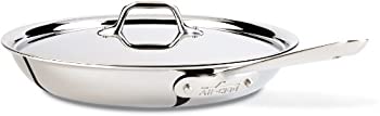 【中古】【インポート品・未当て嵌める】All-Clad 41126 Stainless Steel Tri-Ply Bonded Dishwasher Safe Fry Pan with Lid / Cookware, 12-Inch, Silver [並行輸入品]