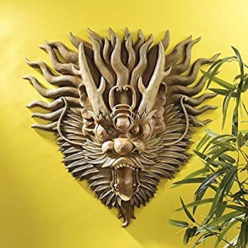 【中古】【輸入品・未使用】Design Toscano Tibetan Sculptural Dragon Wall Mask [並行輸入品]
