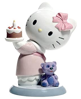 【中古】【インポート品・未当て嵌める】Nao Porcelain by Lladro HAPPY BIRTHDAY! HELLO KITTY COLLECTION 2001695 商いもの科目: 室内装飾 オブジェ [並行輸入品]