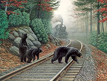 【中古】【輸入品・未使用】Bear Tracks 500pc Jigsaw Puzzle by Dan Christ|スカイマーケットプラス