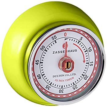 【中古】【輸入品・未使用】Zassenhaus　磁気式レトロキッチンタイマー グリーン 72259