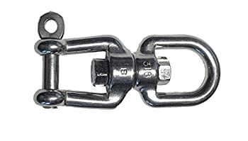 【中古】【輸入品・未使用】ステンレススチール 316 スイベルアイ & アゴ 8mm / 5/16インチ マリングレード｜スカイマーケットプラス
