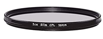 【中古】【インポート品・未当て嵌める】ICE Slim CPL 58粍 ろ波器 円偏光 光学瑠璃 広角 58