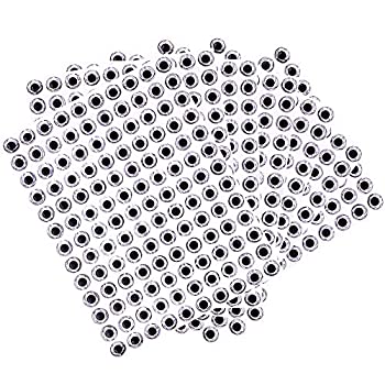 【中古】【輸入品・未使用】3D フィッシュルアーアイ 9mm シルバー 1000ピース