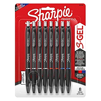 【中古】【輸入品・未使用】Sharpie S-Gel .7mm Medium Point Pens 8/Pkg-Business Colors Black, Blue & Red -2096148｜スカイマーケットプラス