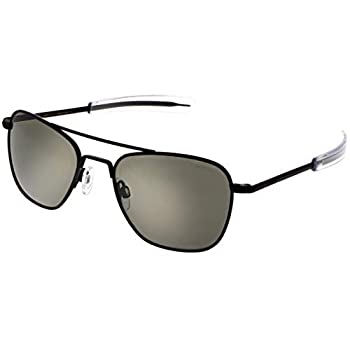 【中古】【インポート品・未当てはめる】Randolph Matte Black Classic Aviator Sunglasses for Men or Women 100% UV 商いもの種族: 黒眼鏡 [並行輸入品]