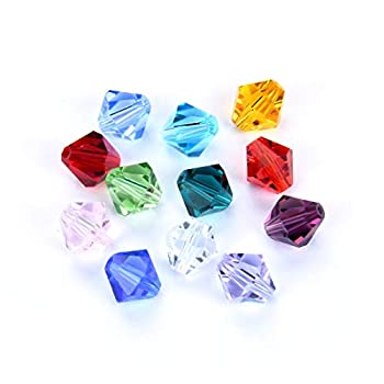 【中古】【輸入品・未使用】10セット 誕生石 ビーズ 8mm オーストリアン 双円錐 クリスタル (120個) イヤリング ブレスレット ネックレス チャーム ジュエリー クラフト メ