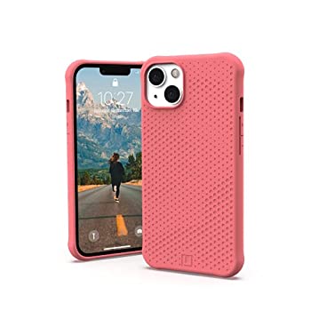 【中古】【輸入品・未使用】[U] UAG iPhone 13用 ケース レッド クレイ DOT スリムフィット 軽量 スタイリッシュ パターン 耐衝撃 保護カバー [6.1インチ スクリーン]