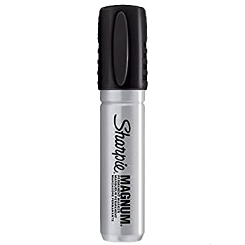 【中古】【輸入品・未使用】Sharpie Magnum 油性マーカー チゼルチップ ブラック 4本入り