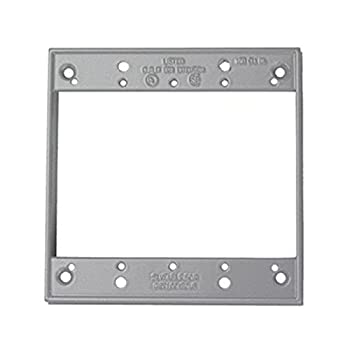 【中古】【輸入品・未使用】legrand-pass \u0026 Seymour wpex2?Pass and Seymour 2つギャング拡張子リング、グレー