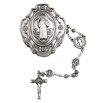 【中古】【インポート品・未当て嵌める】Saint Benedict Rosary Gift Set by RosaryMart