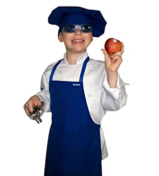 【中古】【輸入品・未使用】Small Children Kids Children Dark Navy Blue Chef Set Apron & Adjustable Hat Quality Lite by CHEFSKIN [並行輸入品]