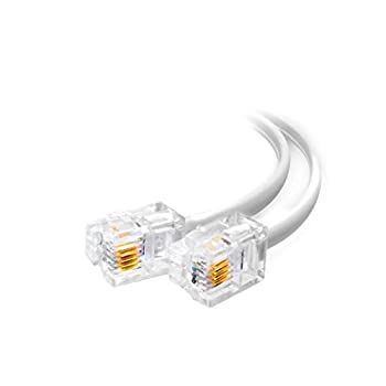 【中古】【輸入品・未使用】Rj11 オスからオス 48インチ電話ケーブル(2本パック) 4フィート ホワイト 電話ケーブルコード 9,600円