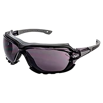 【中古】【輸入品・未使用】Global Vision パッド入りオートバイスポーツサングラス オクタングレー スモークレンズ, グレー/ブラック, Adult|スカイマーケットプラス