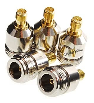 【中古】【輸入品・未使用】CablesOnline , 5?- Pack N - Typeメス/ (逆極性SMA RP - SMAメスRFアダプタ、rf-s161???5