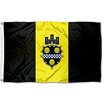【中古】【輸入品・未使用】Sports Flags Pennants Company ピッツバーグ市旗 3x5 フィート バナー|スカイマーケットプラス