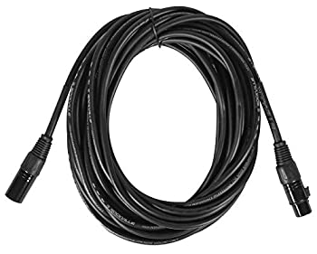 【中古】【輸入品・未使用】Rockville RCXFM30E-B 30フィート メス-オス XLR マイクケーブル ブラック 100%銅