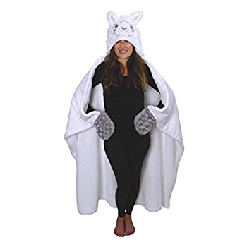 【中古】【輸入品・未使用】Alpaca Llama ウェアラブルフード付きブランケット