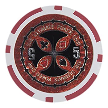 【中古】【輸入品・未使用】Brybelly 究極のポーカーチップ ホロインレー 厚手 14グラム クレイコンポジット 50個パック|スカイマーケットプラス