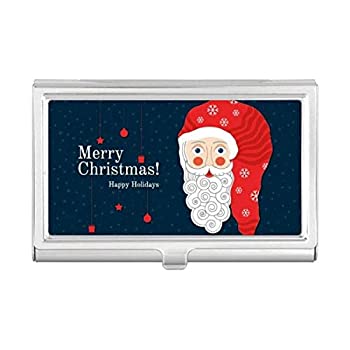 【中古】【インポート品・未当て嵌める】Merry Christmas 聖ニコラス 名刺保持者 入れもの 衣嚢ボックス席 紙入れ