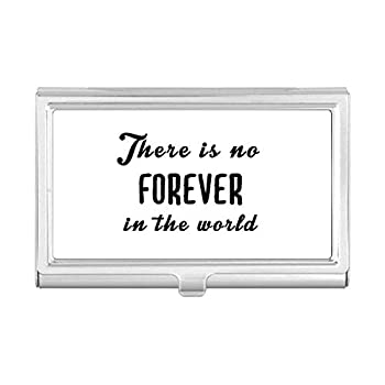 【中古】【インポート品・未当て嵌める】名刺保持者入れもの 衣嚢ボックス席 紙入れ No Forever インチ The World